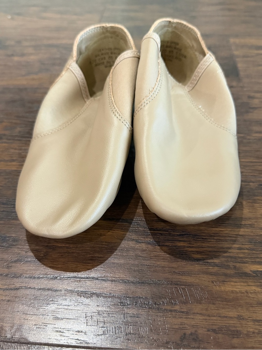 Capezio Women's Tan Colored Slip On Jazz Shoes Size 7.5 M